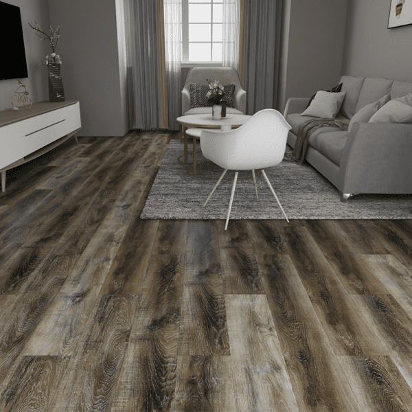 London (light gray-brown) 20 MIL Wear Layer 5.5mm Thick x 9 in. W x 60 in. L Click Lock Waterproof Luxury Vinyl Plank Flooring with IXPE (30.18 sqft/case)