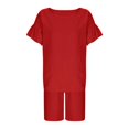 thumbnail image 5 of Grblisyd Girls Short Sets Cute Ruffle Short Sleeve T Shirts and Drawstring Elastic Waist Biker Shorts Fashion Set Ages 2-12 Years, 5 of 6
