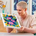thumbnail image 3 of Blocks 31207 FLORAL Pixel Art FLOWER Painting Building Blocks Bricks DIY Set Wall Decorations Toy Challenging Creative Gift For Girl 240120, 3 of 7