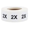 thumbnail image 1 of Autocollants de Vêtements Cercle Blanc 2X 0.75 Pouces Pouce Rond Lot de 500, 1 of 2