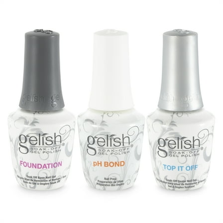 Gelish Terrific Trio Basix Care Soak Off Gel Nail Polish Kit
