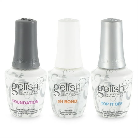 Gelish Terrific Trio Basix Care Soak Off Gel Nail Polish Kit