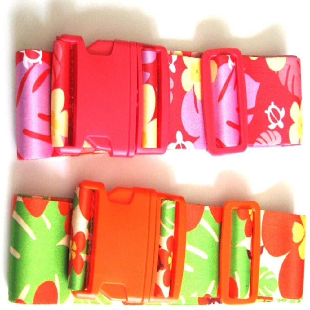 ORANGE Hawaiian Floral Print Adjustable 