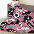 thumbnail image 5 of Badtz Maru Fleece Blanket Super Soft Cozy Throw Blanket 80"X60", Lightweight Fuzzy Comfy Flannel Blanket Warm Plush Throw Blankets For Couch, Sofa, Bed, 5 of 8