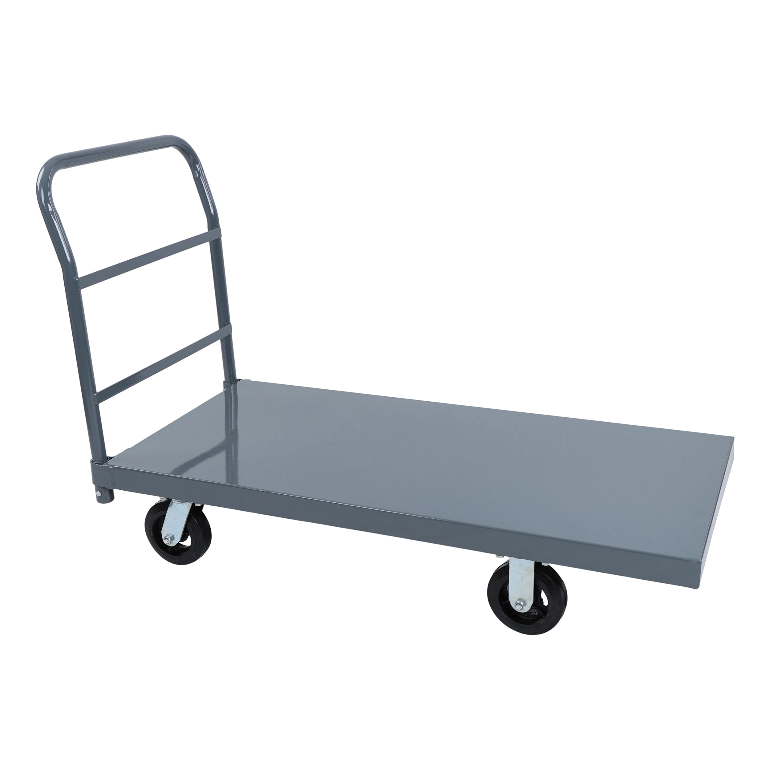 BISupply Flat Platform Truck 48 x 24in Industrial Push Cart 2000lb
