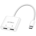 thumbnail image 2 of Adaptador ACTECK SHIFT PLUS AA415 USB-C 3.1 a 2x USB-C Blanco AC-939768, 2 of 6