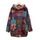 thumbnail image 2 of Sudadera con capucha estampada para mujer, moda informal holgada, además de abrigo de manga larga de terciopelo, Tops Fridja  BV0+291, 2 of 3