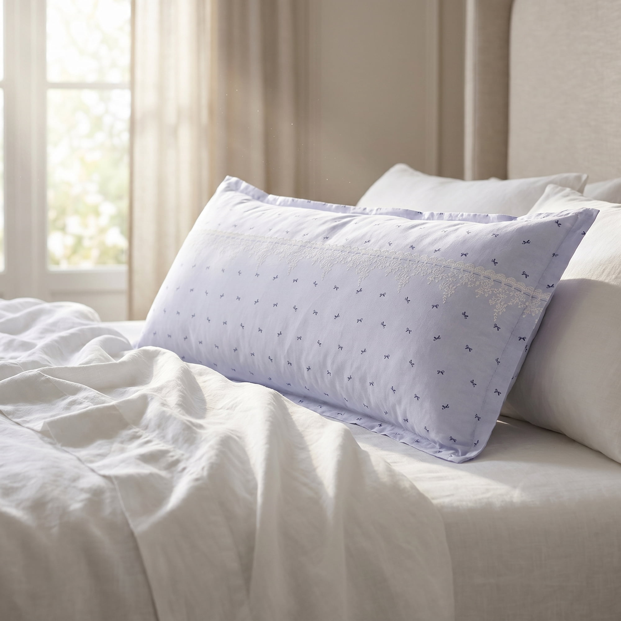Unique Bargains 2 Pack Cotton Smooth Cooling Envelope Closure Pillowcases Blue D