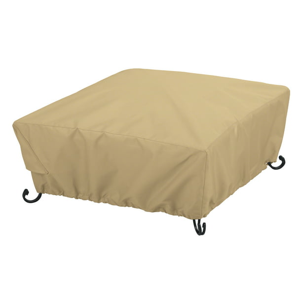 Full Coverage Square Fire Pit Cover, 30 Inch Square Fire Pit Cover