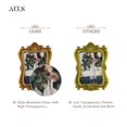 thumbnail image 3 of Marco de fotos AELS Vintage de 13 x 18 cm con frente de cristal dorado, 3 of 7