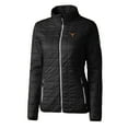 thumbnail image 2 of Women's Cutter & Buck Black Texas Longhorns Rainier Eco Insulated Puffer Full-Zip Jacket, 2 of 3