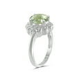 thumbnail image 4 of JewelersClub 0.925 Sterling Silver Birthstone Ring 2.50 Carat Green Amethyst with White Diamond Accent Size 6, 4 of 4