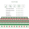 thumbnail image 5 of 60x84 Inch Christmas Theme Rectangle Tablecloth Snowflake Decorative Ball Vintage Stripe Table Cloth Washable Durable Table Cover for Kitchen Dining Banquet Ugly Christmas Sweater Party Decor, 5 of 7