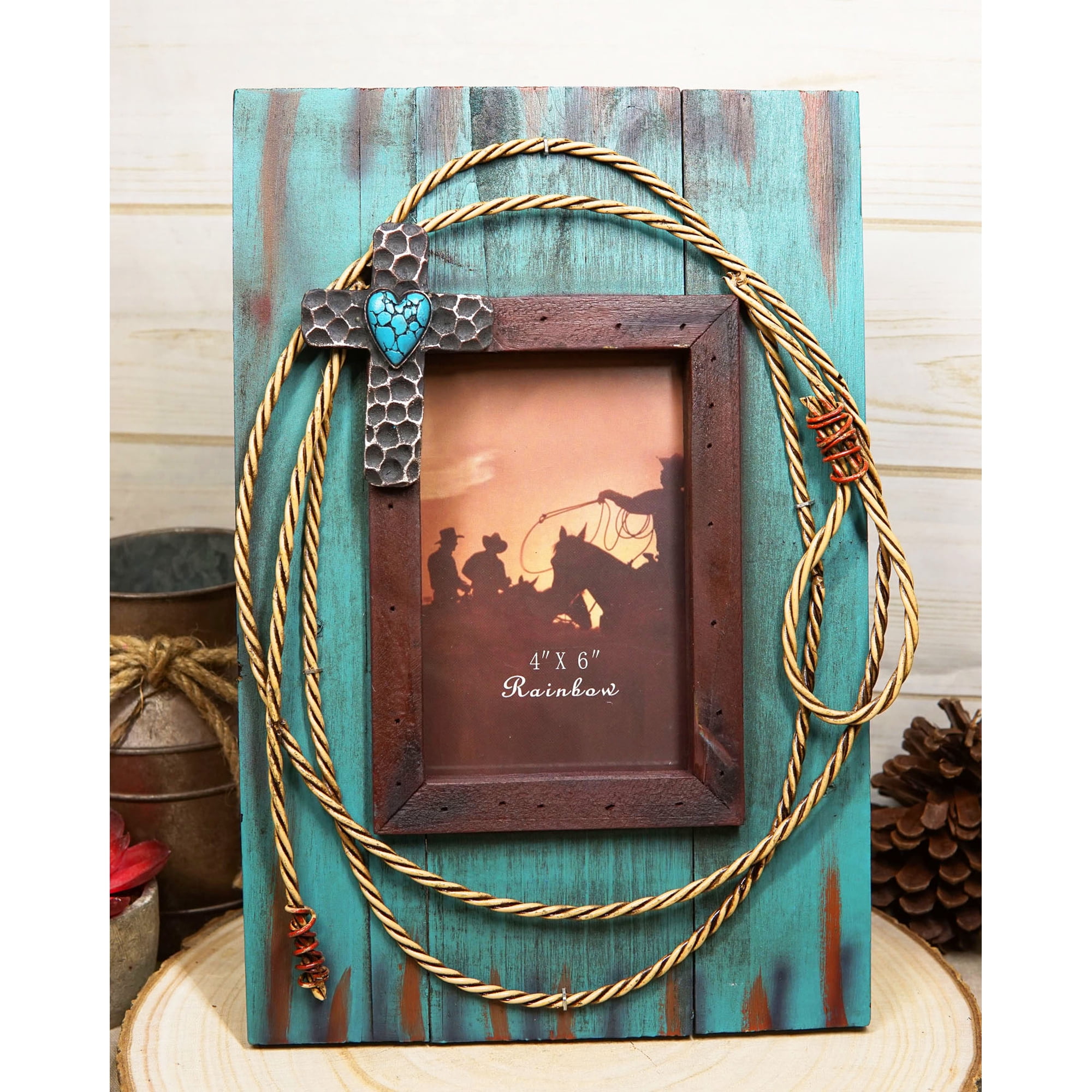 Western Rustic Frame With Rope Western Rope Crafts