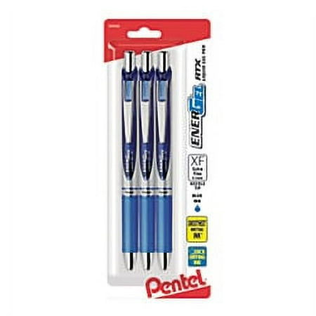 UPC: 0072512265710 | Pentel® EnerGel RTX Pens  0.3 mm  Needle Point  Blue Ink  Pack Of 3