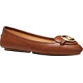 thumbnail image 2 of Michael Kors Lillie Moc Women's Leather Logo Charm Slip On Moccasin Loafer, 2 of 3