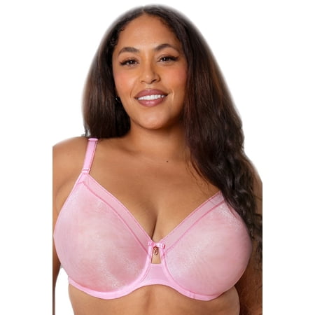 Curvy Couture Shimmer Unlined Underwired Bra 1374