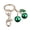 Green, variant on Alloy Cherry Keychain for Backpacks, Fruit Shape Car Key Ring Holder, Decorative Handbag Charm Pendant for Women & Girls