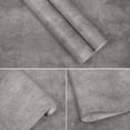 thumbnail image 4 of Papel tapiz ANGGREK adhesivo PVC decoración gris cemento 40x900 cm con cuchillo para sala de estudio, 4 of 8