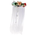 thumbnail image 3 of Diadema de flores Gloria de tul decoración y accesorio para fotomatón Multi, 3 of 6
