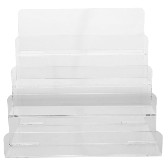 OUNONA HOMEMAXS Acrylic Purse Stand Holder 1 Set Display Stand for Handbags Wallet Riser Shelf