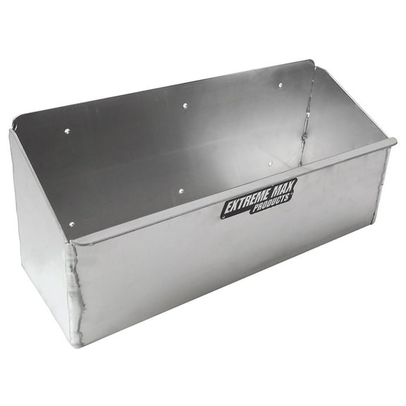 Extreme Max 5001.6105 Aluminum Spray Bottle Shelf for Enclosed Trailer, Shop, Garage, Storage - Holds Four 1-Quart (32 oz.) Spray Bottles, Silver