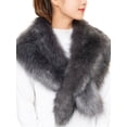 thumbnail image 2 of Topumt Women's Winter Fake Faux Fur Scarf Wrap Collar Shawl Shrug, 2 of 3