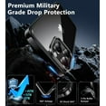 thumbnail image 6 of for iPhone 15-Pro-Max Phone Case: Anti-Yellowing Clear Case for iPhone 15 Pro Max | Military Grade Protection Shockproof Scratch-Resistant Transparent Phone Case 6.7 inch Black, 6 of 14