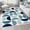 Multi/Blue, variant on Bailu Bohemian Style Bedroom Rug 3x5 Soft Slim Kids Room Rug, Modern Washable Distressed Kids Rug Dining Room Kids Classroom Office Mulit Color