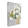 thumbnail image 3 of Romantic White Roses Arrangement Botanical & Floral Graphic Art Gallery Wrapped Canvas Print Wall Art, 3 of 7