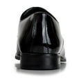 thumbnail image 5 of Ferro Aldo Alvin MFA19696 Men's Plain Square-Toe Derby Dress Shoes, in Tuxedo Black, Men's Size 7, 5 of 8