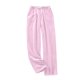 thumbnail image 1 of Pantalones informales de felpa cálidos y lisos para mujer: pantalones de pijama holgados, cintura alta, cinturilla elástica, poliéster, tallas S-XXXL, 1 of 6