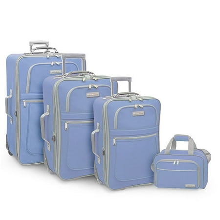 Traveler's Choice 4-Piece Luggage Set, Blue