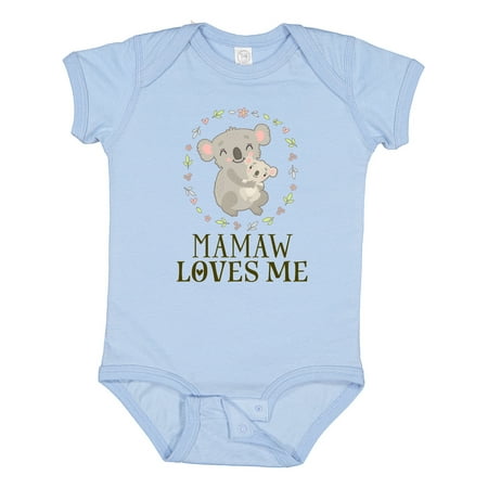 

Inktastic Mamaw Loves Me Koala Bear Gift Baby Boy or Baby Girl Bodysuit