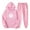 Pink womens outfit sets, variant on up to 60% off Gifts Usmixi Hoodies Sets for Women Jogger Pants 2 Piece Outfits Set for Women Trendy ECH Print Hooded Sweatshirt Sweatsuits Set with Pocket Plus Size Casual Lounge Sets Holiday