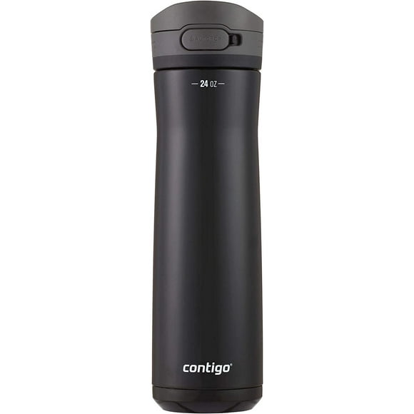 Contigo 24 oz. Jackson Chill 2.0 Botella de agua de acero inoxidable con aislamiento al vacío, negro Contigo 1