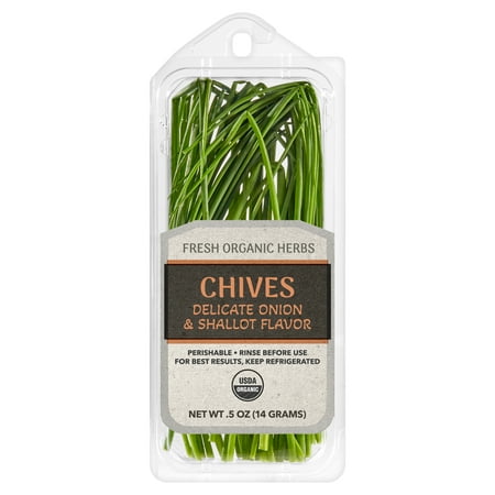 Fresh Organic Chives, 0.5 oz Clamshell