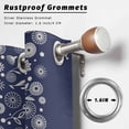 thumbnail image 2 of Outdoor Curtains for Patio Waterproof, Japanese Outdoor Privacy Panels Grommet, Navy Blue Country Flowers Leaves Aesthetic Blackout Outside Curtains for Porch/Cabana/Pergola/Gazebo 54"x84", 1 Panel, 2 of 8