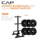 thumbnail image 2 of Set de discos de pesas CAP Barbell de 160 lb con rack de almacenamiento, 2 of 8