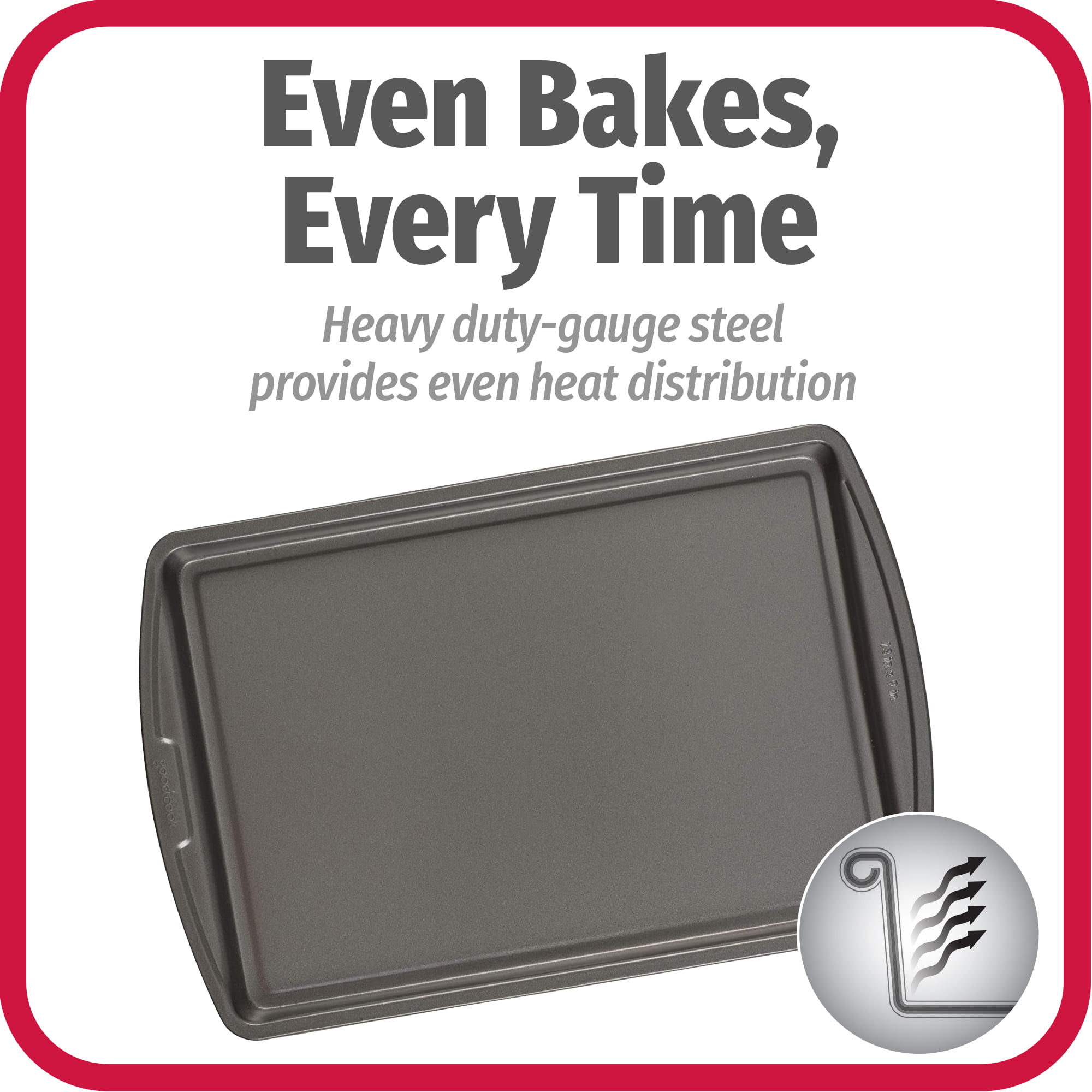 Bakers Advantage Nonstick Cookie Sheet, 13-Inch 