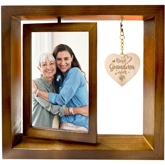 Rotating Photo Frame Memorial Picture Frames Grandma Picture Frame Best Grandma Ever Gift for Grandma Grandma Birthday Grandma Gift Photo Frame
