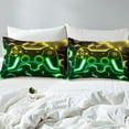 thumbnail image 4 of Erosebridal Teens Gamer Full Sheet Sets,Geometric Honeycomb Bedding Full Size,Hexagon Room Decorative,Lightweight,4-Piece, 4 of 7