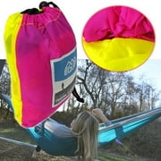 Equip 1Person Pink and Yellow Lightweight Portable Camping Hammock, Open Size 116" L x 59" W