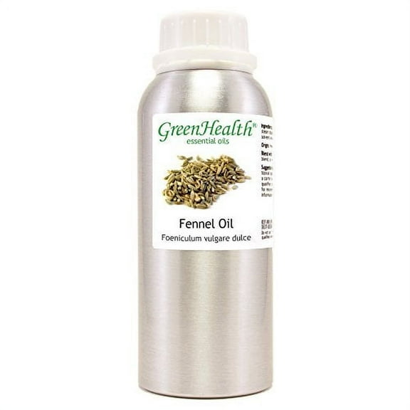 GreenHealth Fennel – 8 fl oz (237 ml) Aluminum Bottle w/Plug Cap – 100% Pure Essential Oil