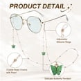 thumbnail image 3 of Cadena para gafas Uxcell de 27.5 pulgadas, lanyard de cuentas de mariposa elegante, 3 of 7