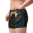 thumbnail image 4 of Daiia Vintage Wolf Warrior Men's Underwear Boxer Briefs, Cotton Stretch Moisture-Wicking Underwear-Large, 4 of 9