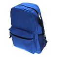 thumbnail image 2 of Throw Back Retro Minimal 600D Polyester Old School Backpack Royal Blue, 2 of 4