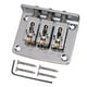 thumbnail image 2 of Puente de silla de de rodillo de guitarra de 3 cuerdas con tornillos de puente de 4 piezas de llaves Piezas de instrumentos de cuerda Plata CUTICAT Guitar Roller Saddle Bridge, 2 of 8