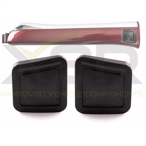 X8R RUBBER KEYLESS GO DOOR HANDLE BUTTONS COVERS COMPATIBLE WITH MERCEDES BENZ, PART # X8R154 / X8R0154