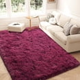thumbnail image 2 of Javonne Fluffy Burgundy Red Rugs for Bedroom, 5x7 Ft Area Rug for Living Room, Soft Shaggy Plush Cute Floor Carpet for Boys Kids Girls Bedroom, Non Slip Carpets for Home Decor, 2 of 8